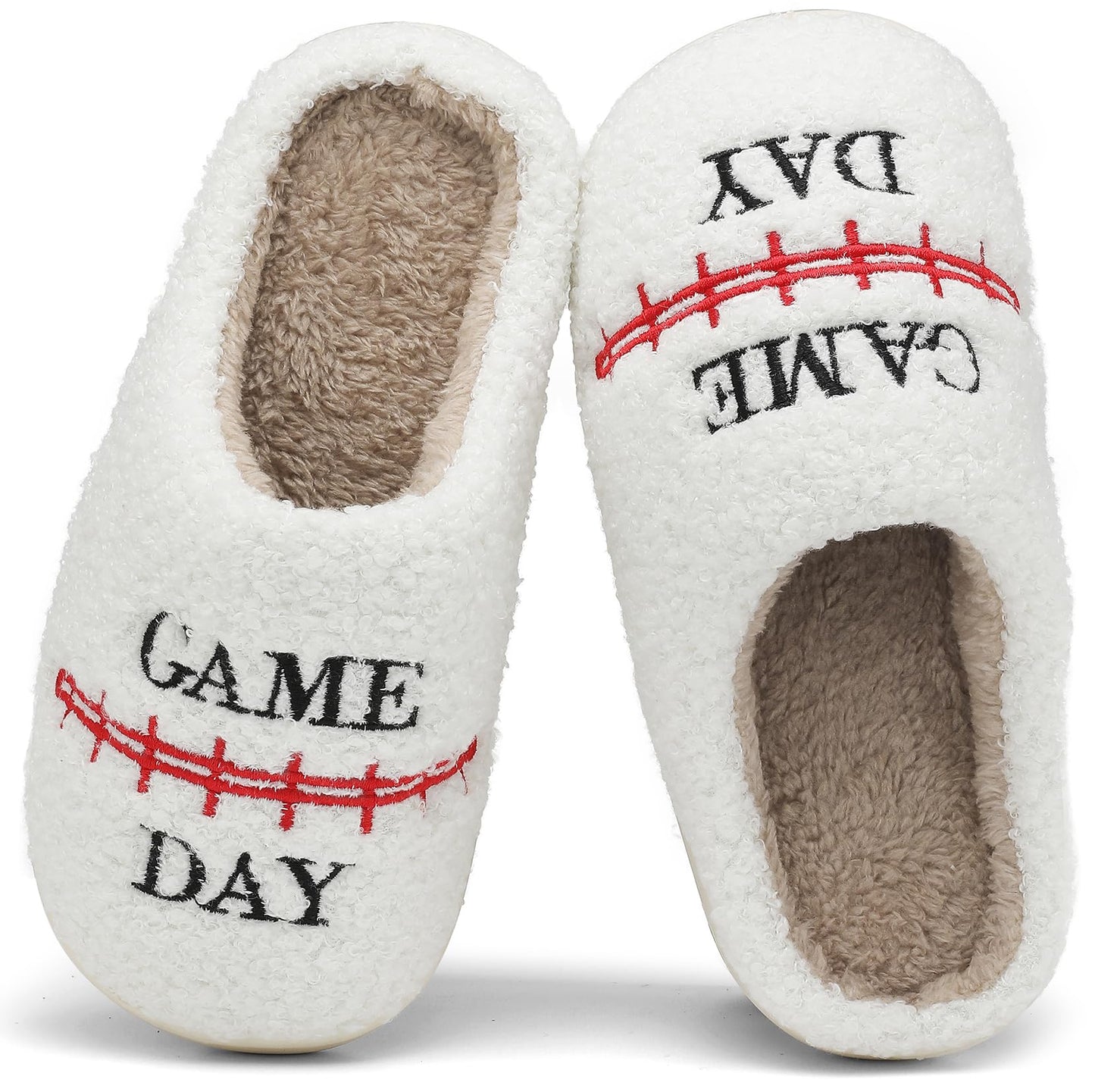 INMINPIN Kids Memory Foam Non-Slip Slippers for Sports Fan