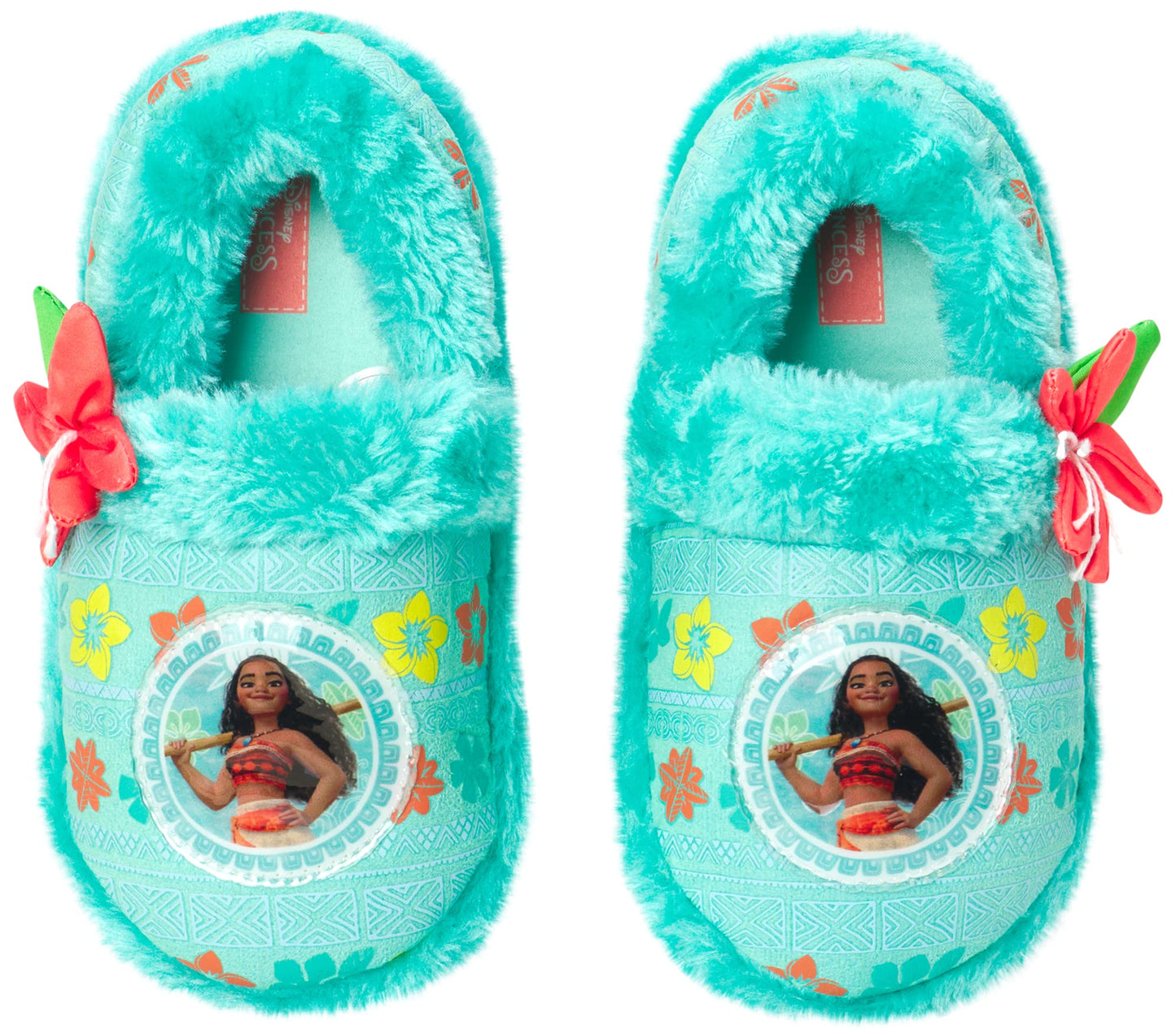 Princess Moana Plush Fuzzy Slippers (Toddler/Little Girl)