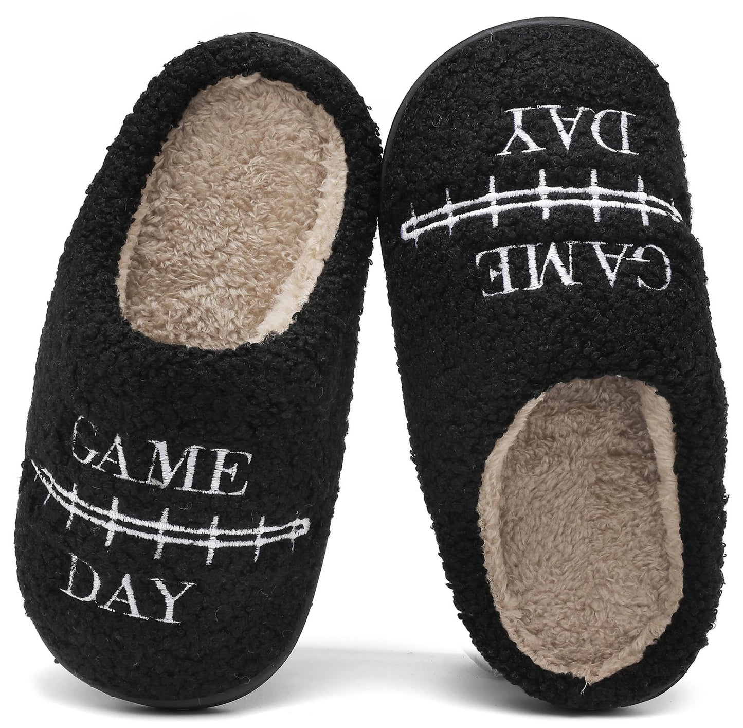 INMINPIN Kids Memory Foam Non-Slip Slippers for Sports Fan