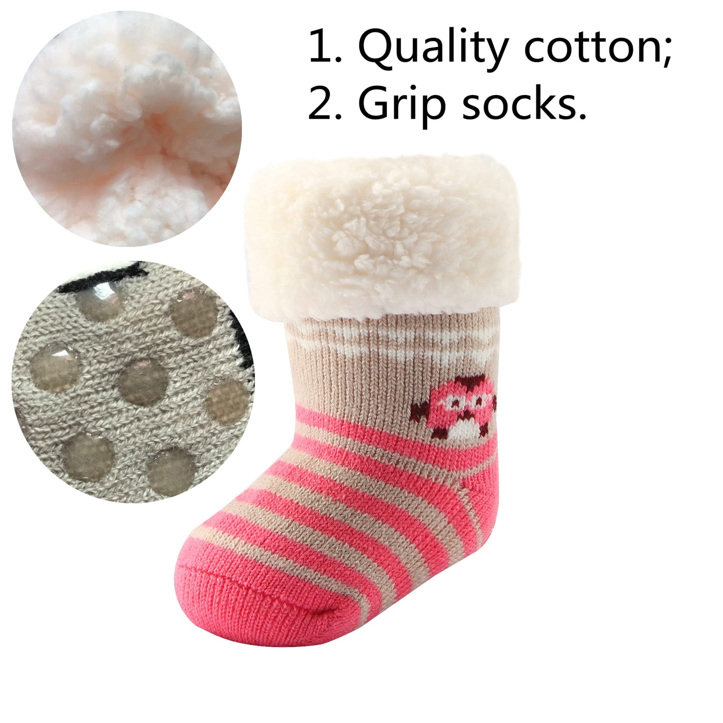 3 Pc Sherpa-lined Fuzzy Socks