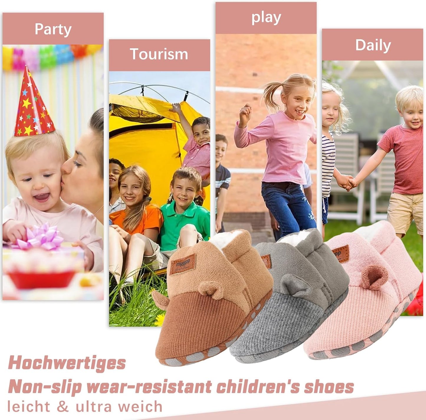 CoKate Children’s Plush House Shoes