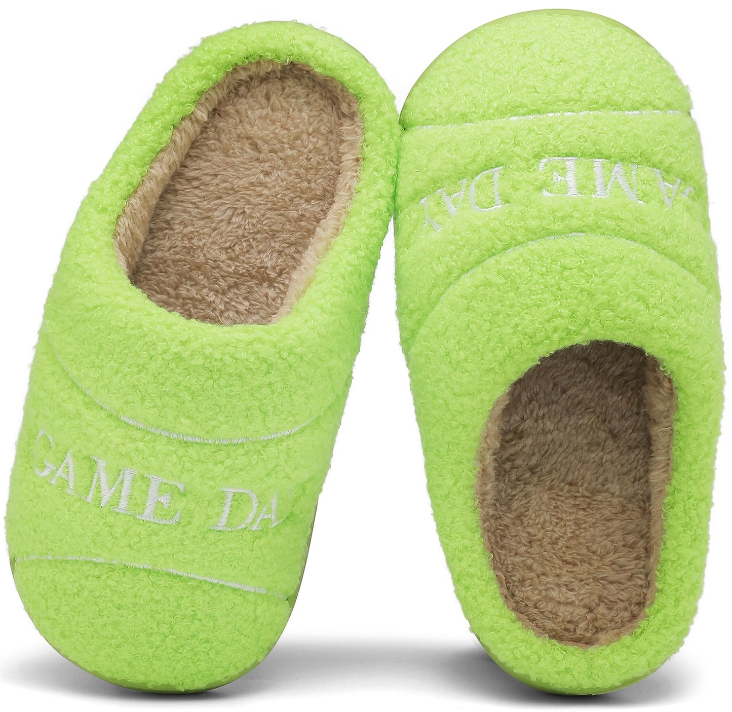 INMINPIN Kids Memory Foam Non-Slip Slippers for Sports Fan