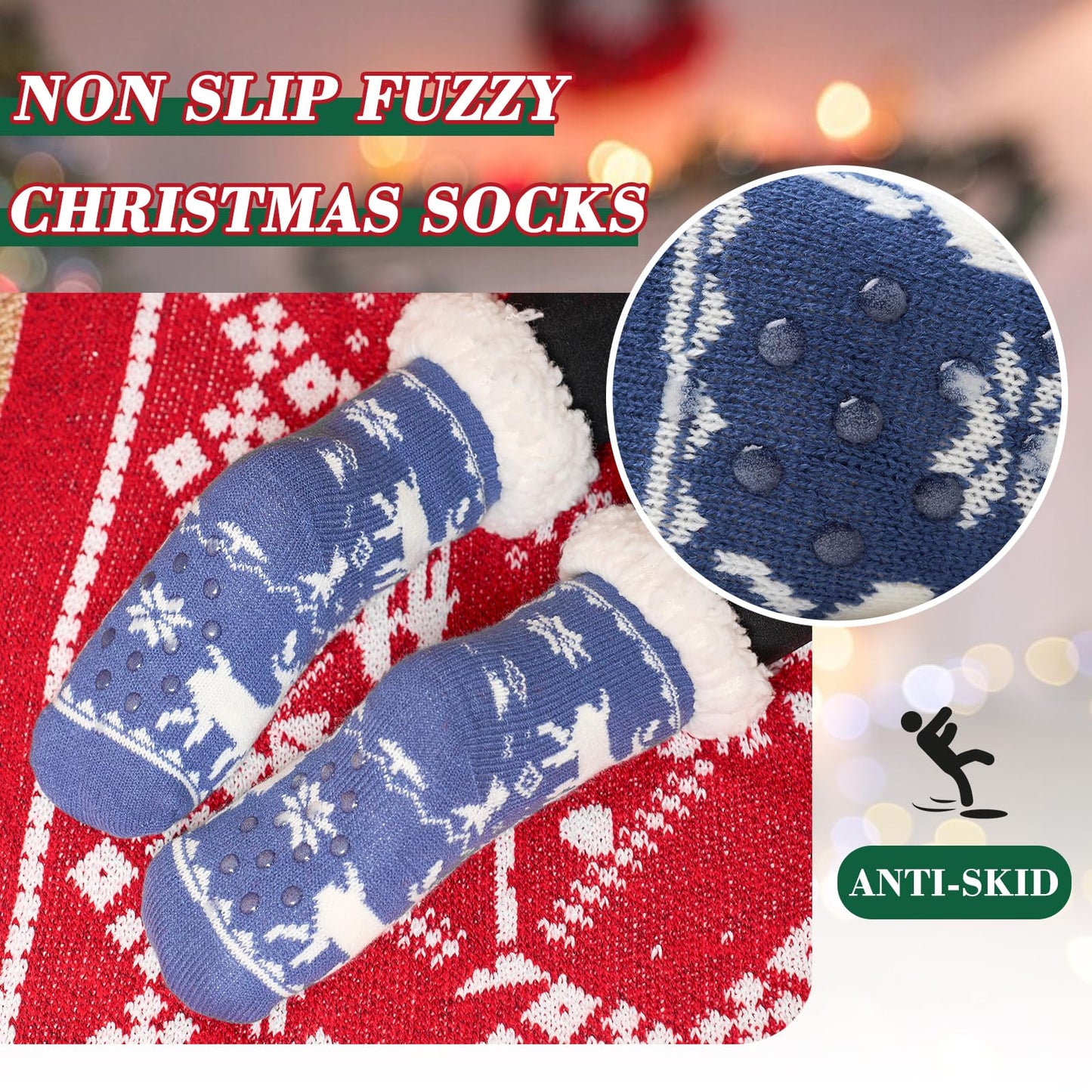 Moon Tree 3 Pack Fuzzy Socks