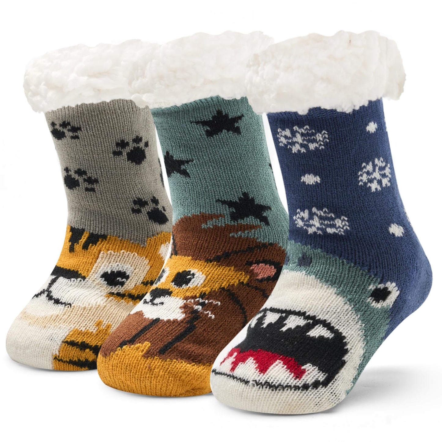 Moon Tree 3 Pack Fuzzy Socks