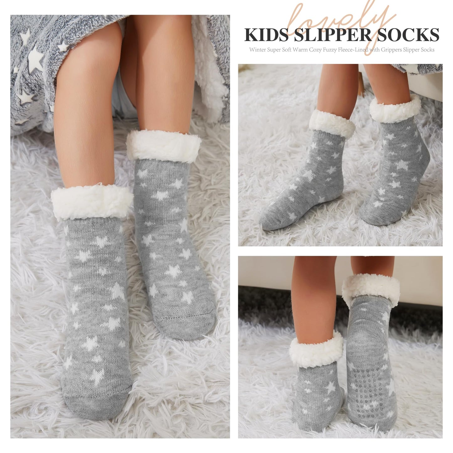 KFUBUO Kids Slipper Socks