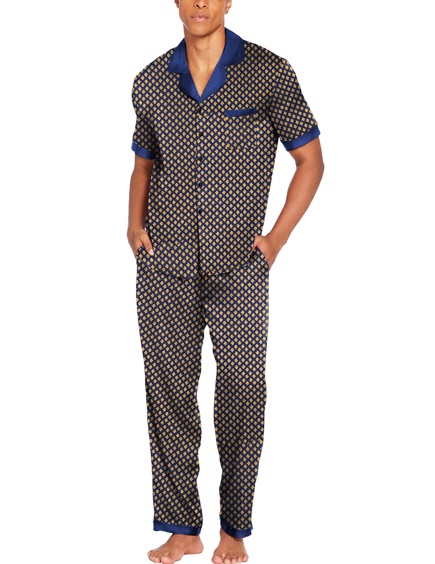 Ekouaer 2 Piece Button Down Sleepwear