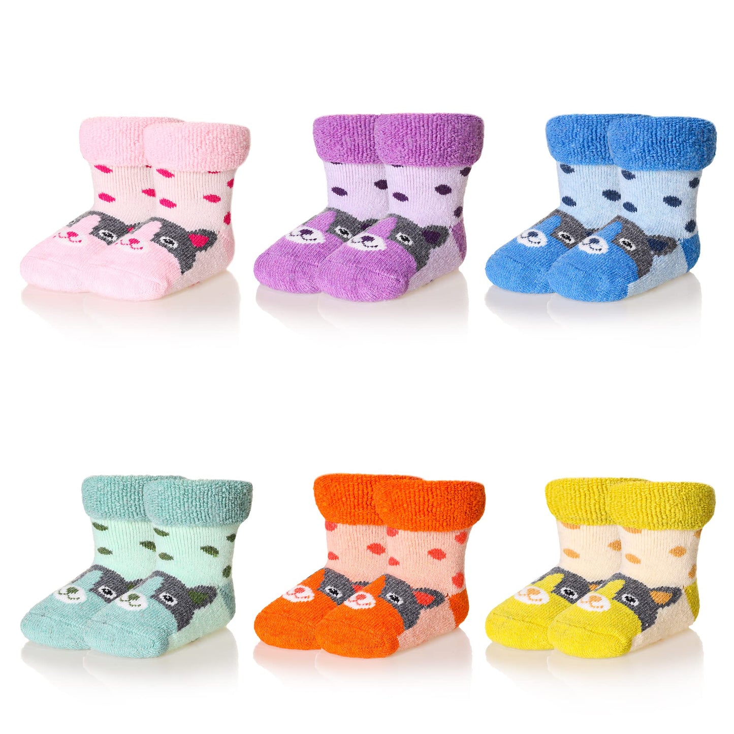 Eocom 6 Pairs Children's Wool Socks