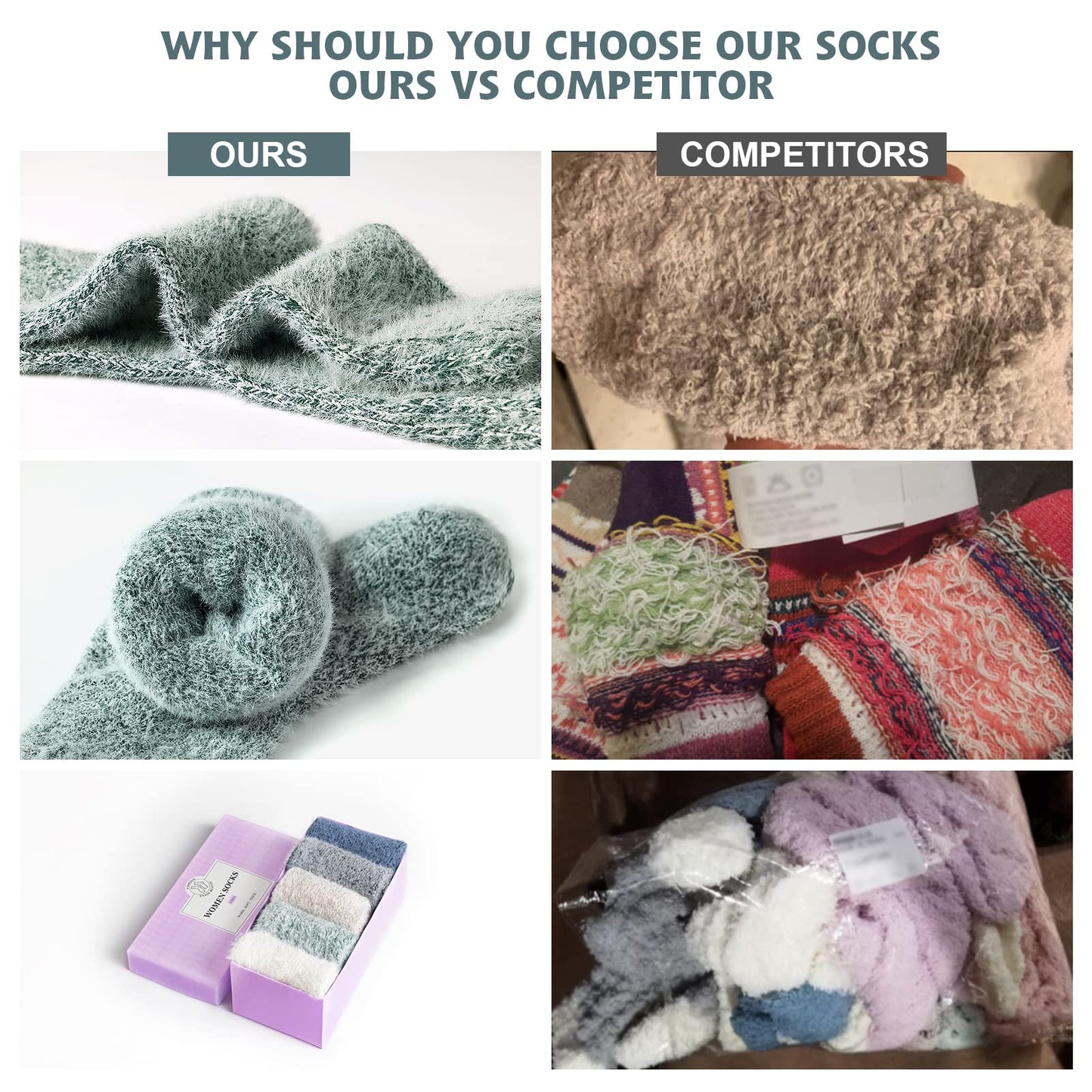 SISOSOCK Fuzzy Socks