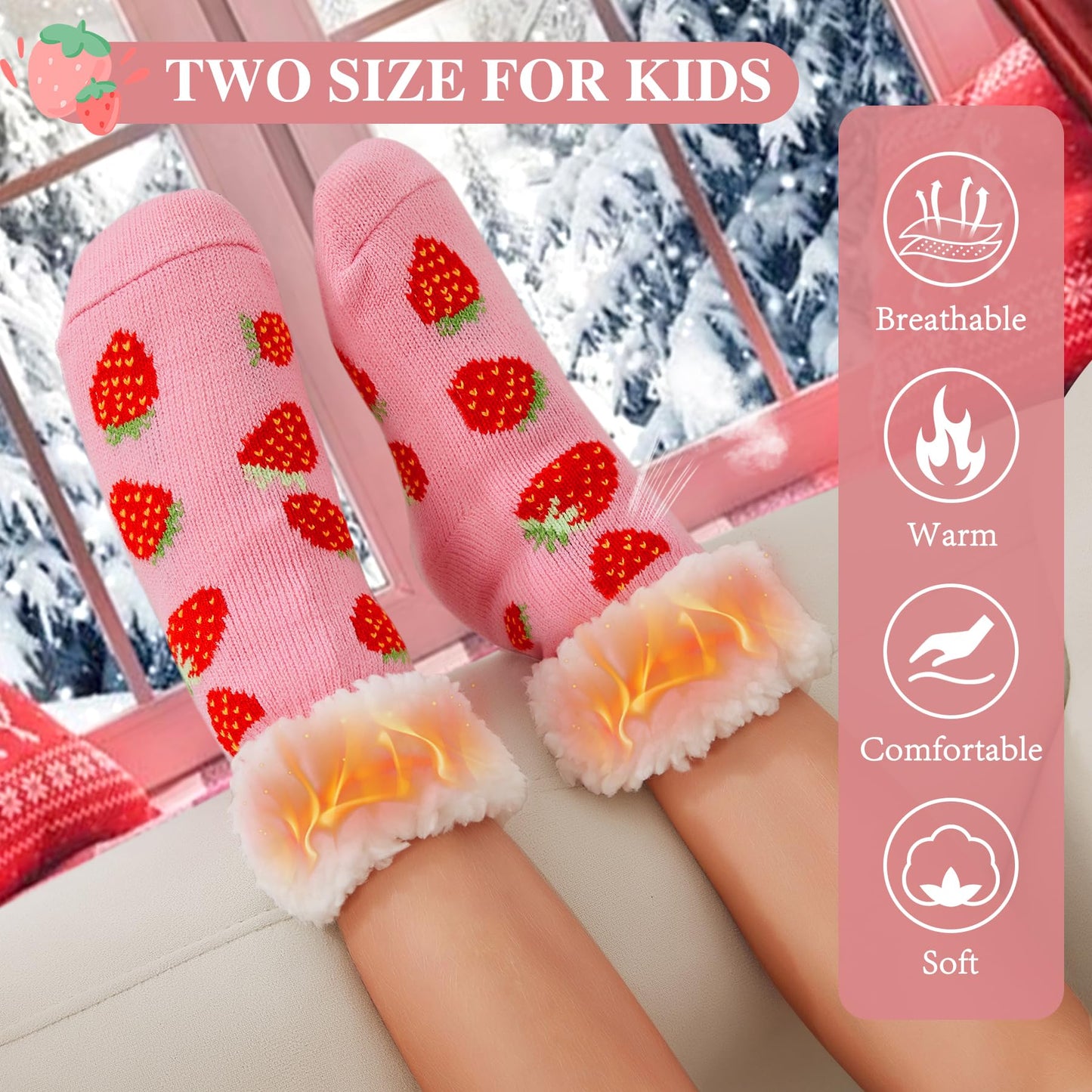 KFUBUO Kids Slipper Socks