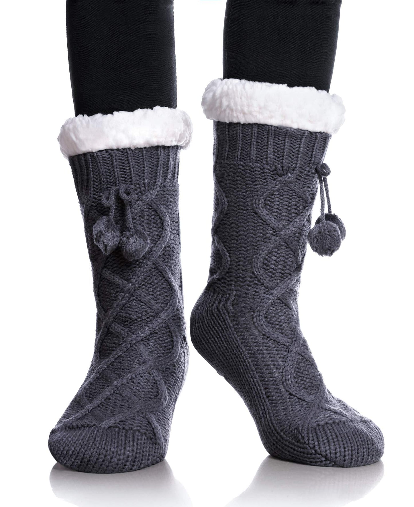 Yebing Warm Non Slip Slipper Socks