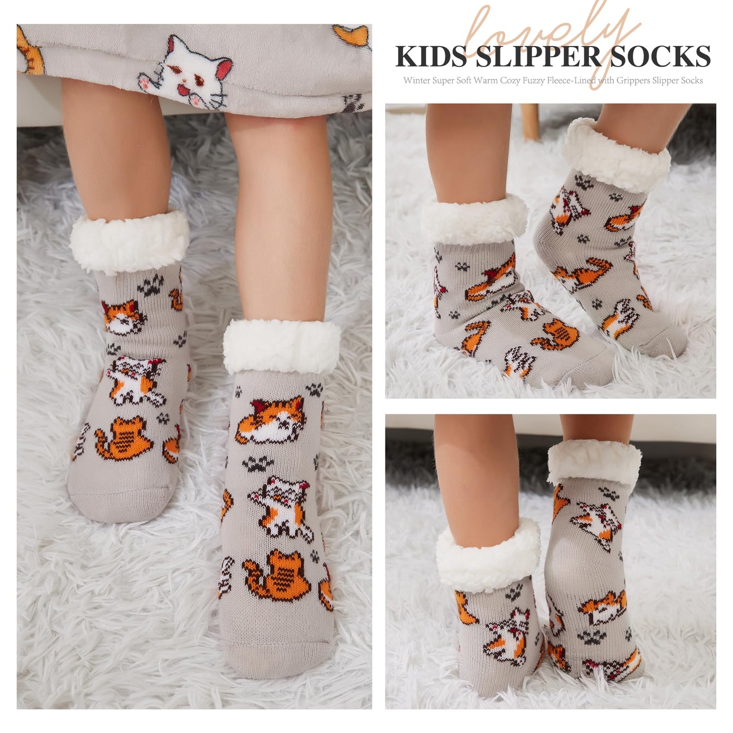 KFUBUO Kids Slipper Socks