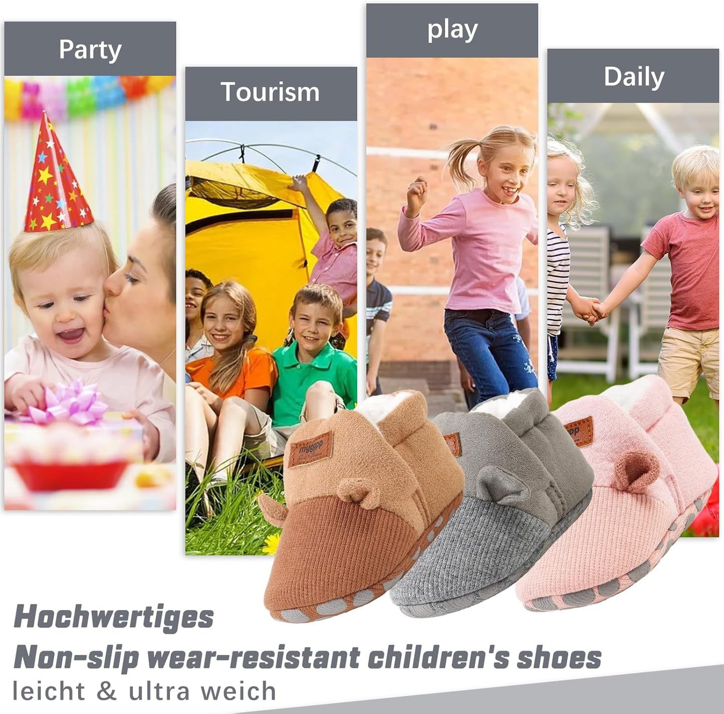 CoKate Children’s Plush House Shoes