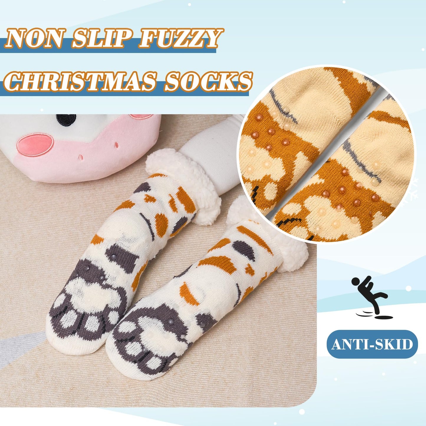 Moon Tree 3 Pack Fuzzy Socks