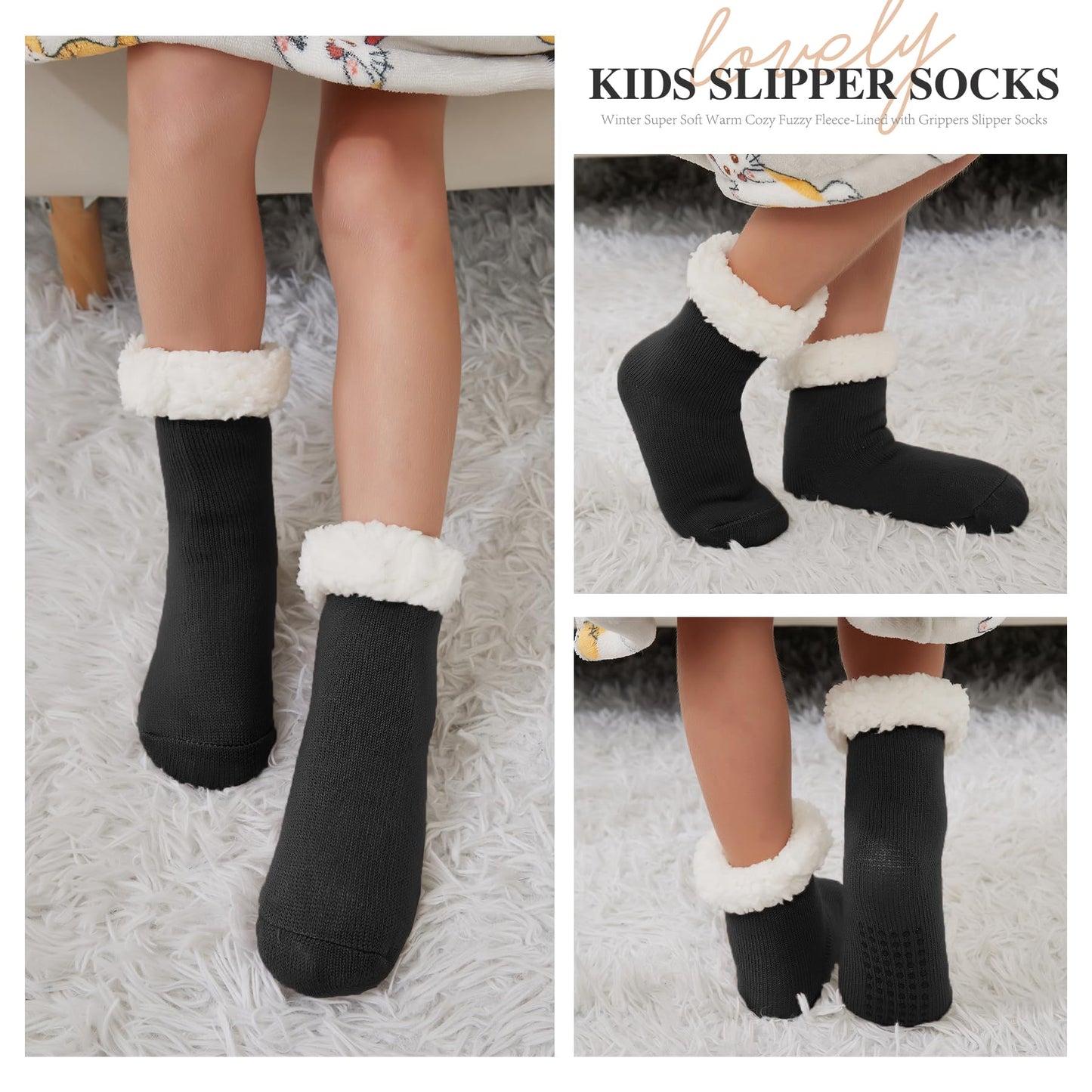 KFUBUO Kids Slipper Socks