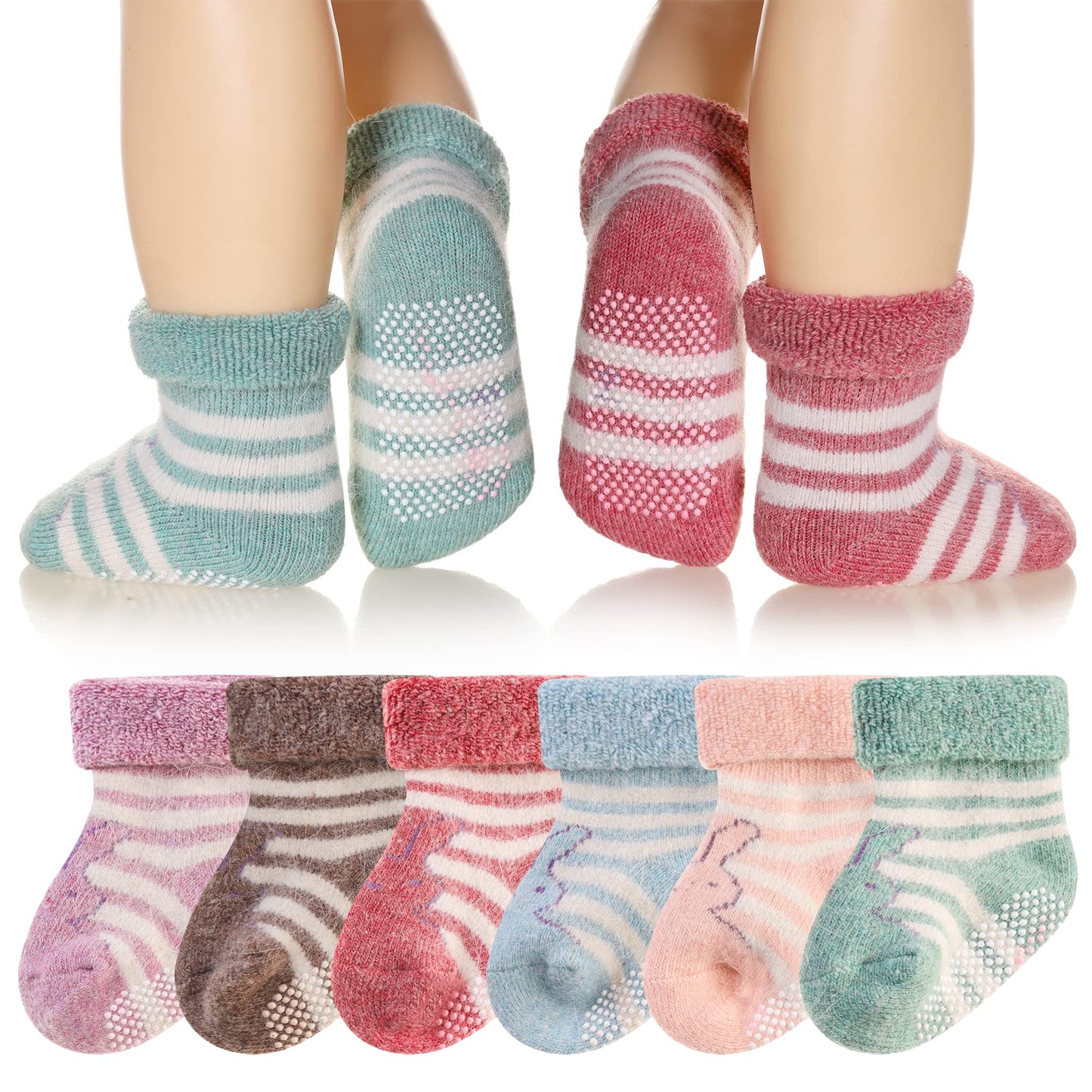 Eyean Baby Wool Grip Sock