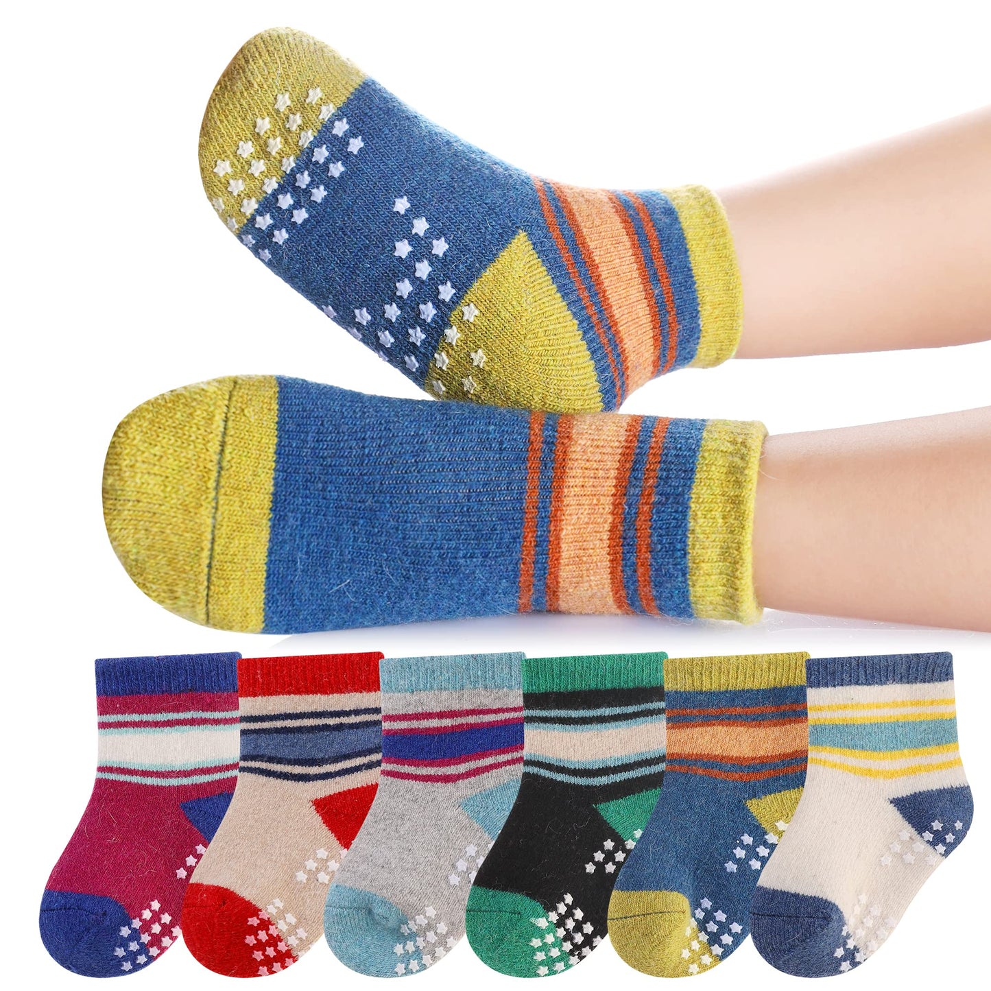 Eocom 6 Pairs Children's Wool Socks